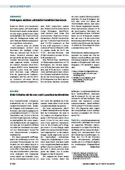 Vorschauseite 1: Melanom: Mehr Schaden als Nutzen nach Lymphknotendissektion