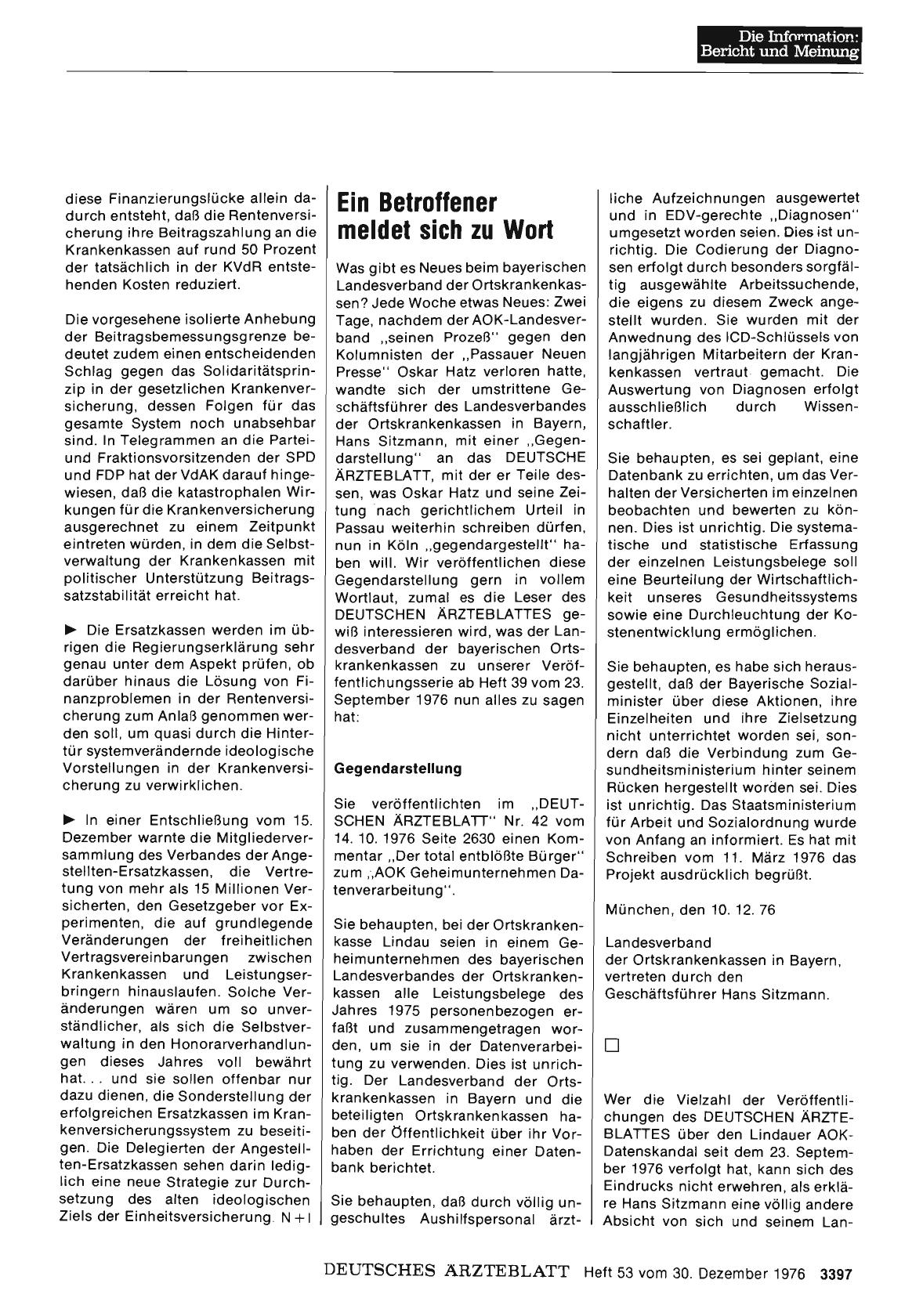 Vorschauseite 1: Ein Betroffener meldet sich zu Wort