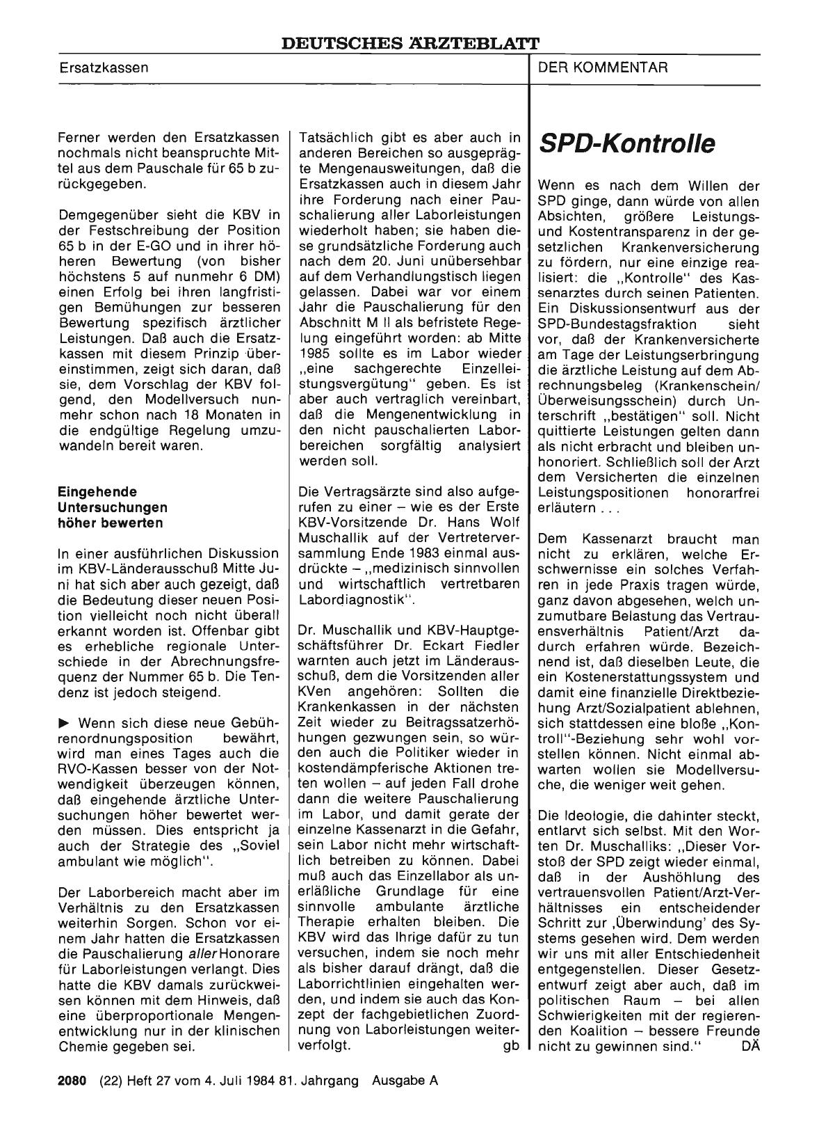 Vorschauseite 1: SPD-Kontrolle