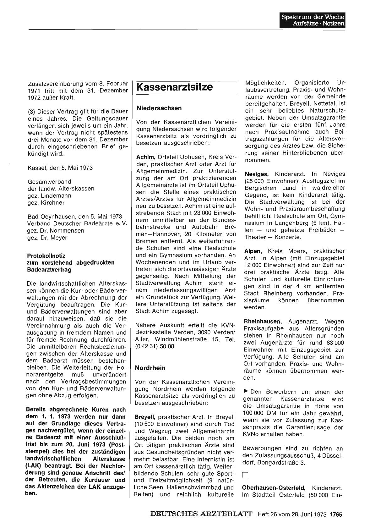 Vorschauseite 1: Kassenarztsitze