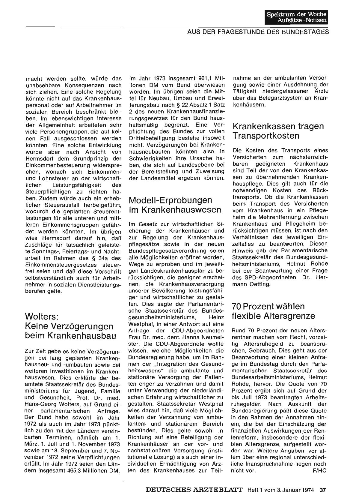 Vorschauseite 1: Wolters: Keine Verzögerungen beim Krankenhausbau