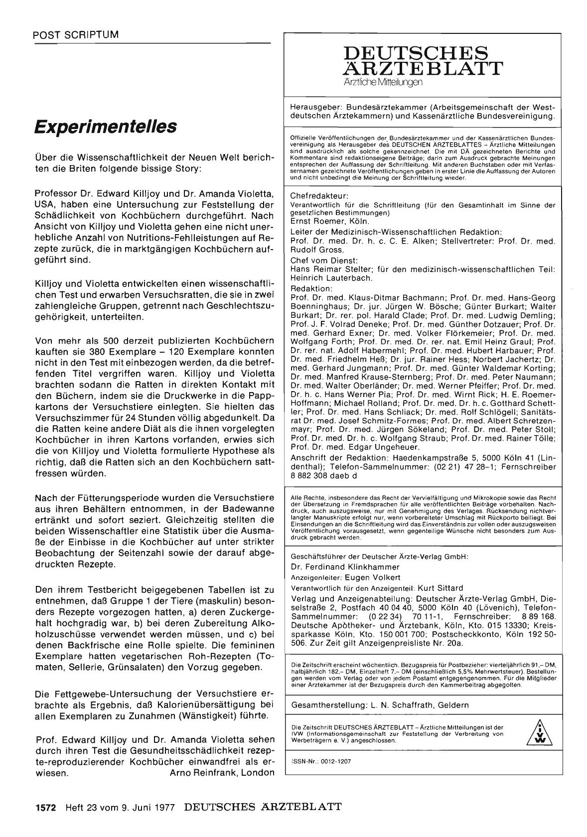 Vorschauseite 1: Experimentelles
