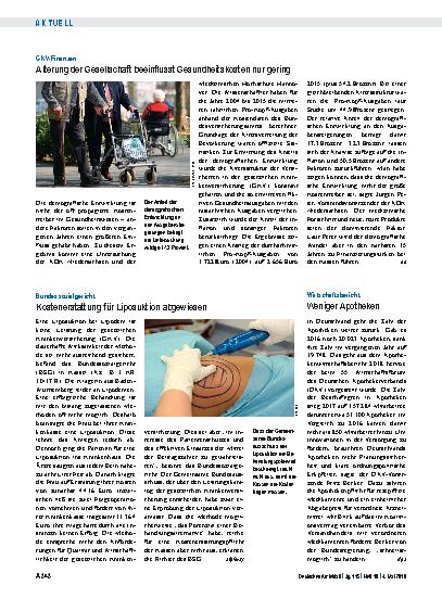 Vorschauseite 1: Wirtschaftsbericht: Weniger Apotheken