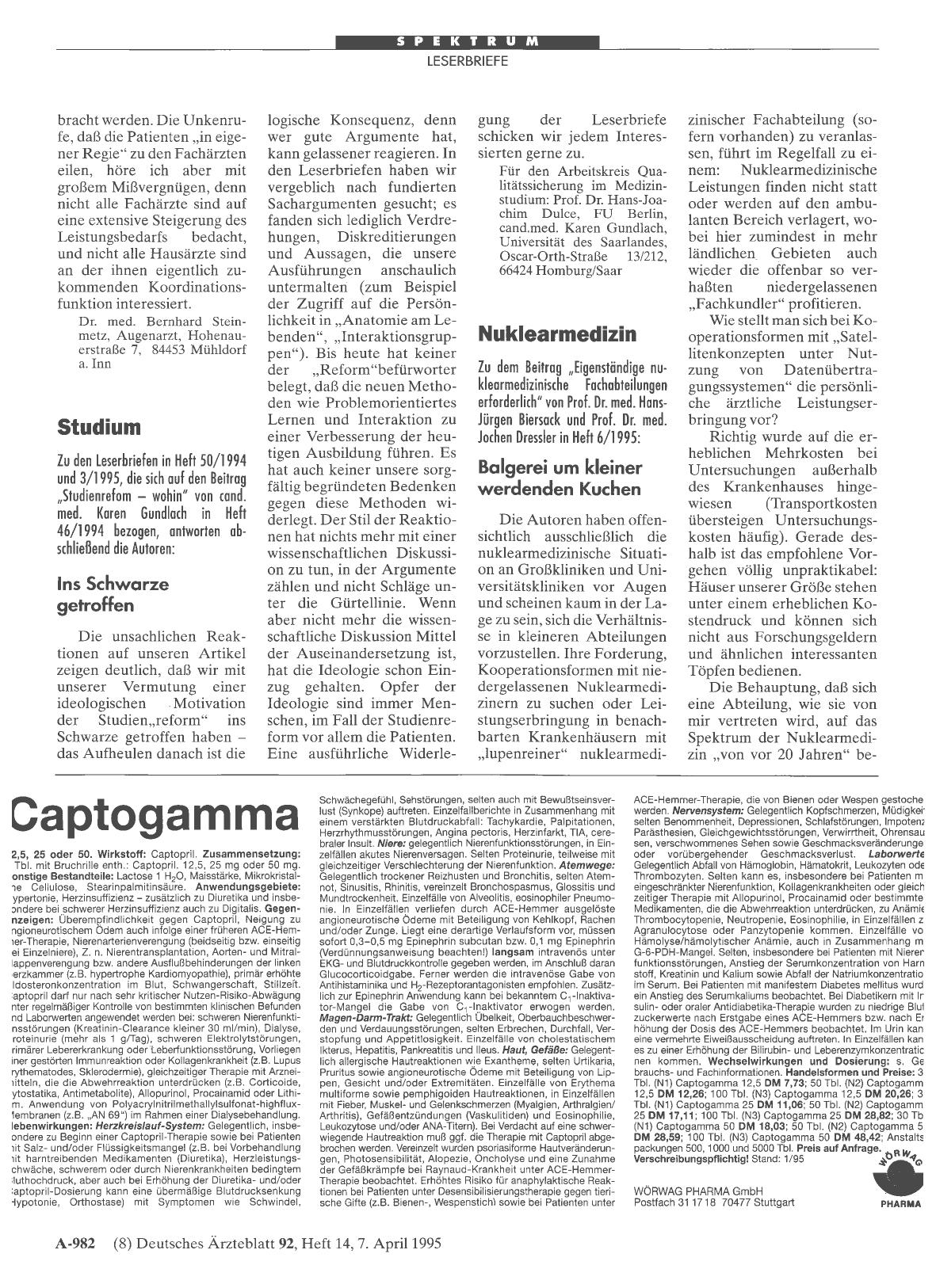 Vorschauseite 1: Studium: Ins Schwarze getroffen