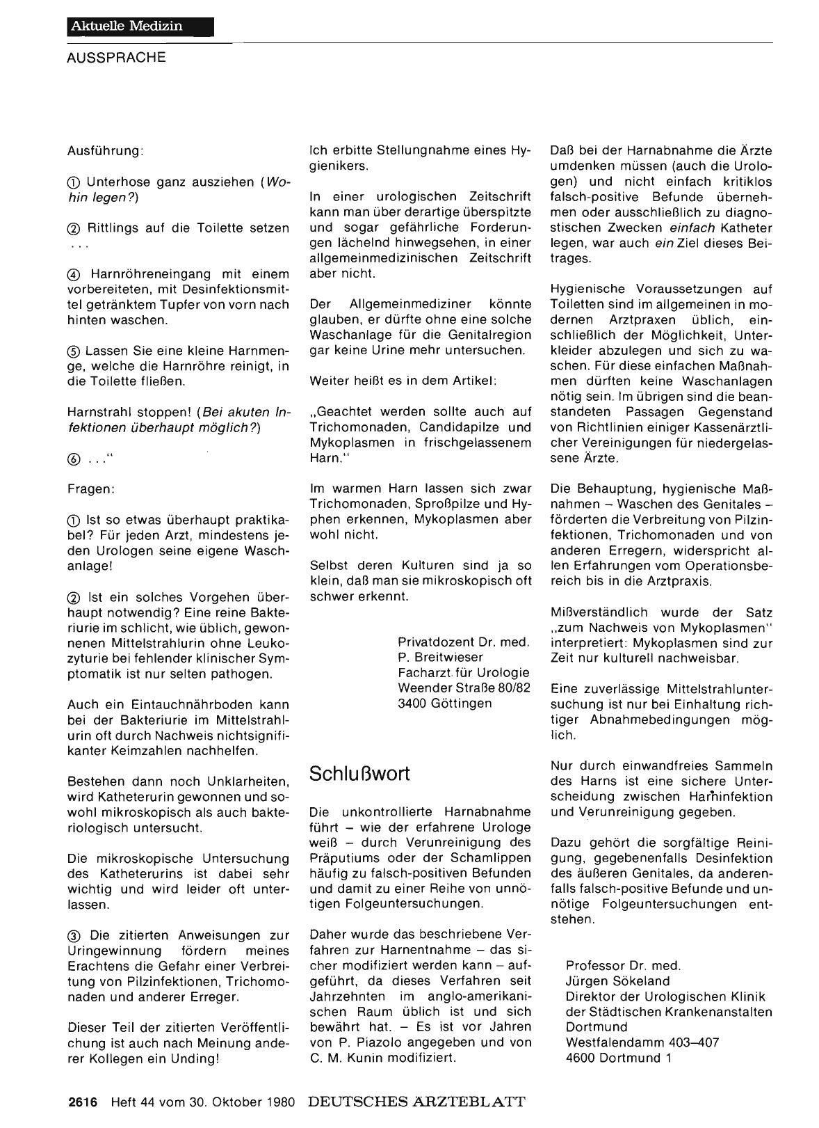 Vorschauseite 1: Zystitis: Schlußwort
