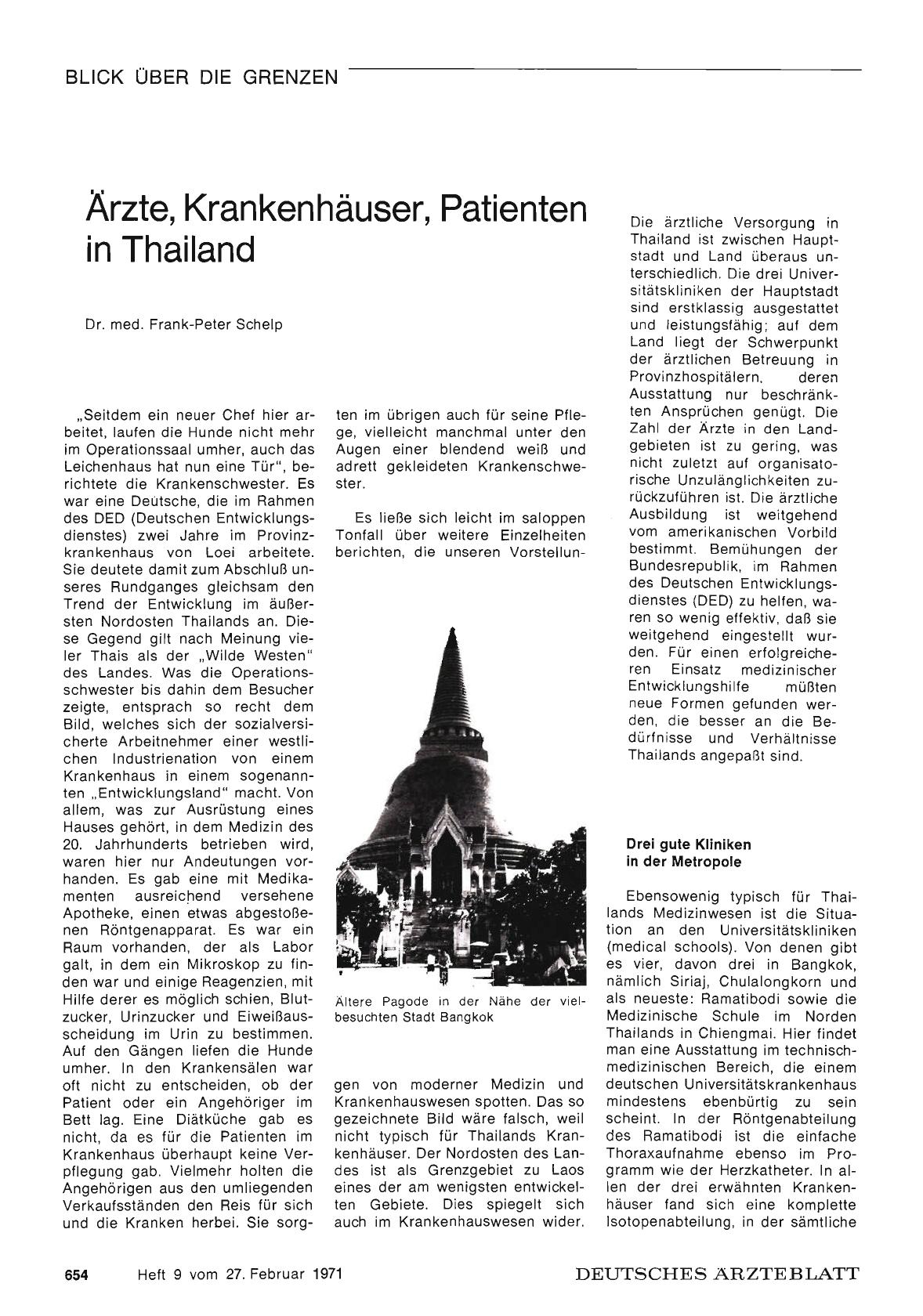 Vorschauseite 1: Ärzte, Krankenhäuser, Patienten in Thailand