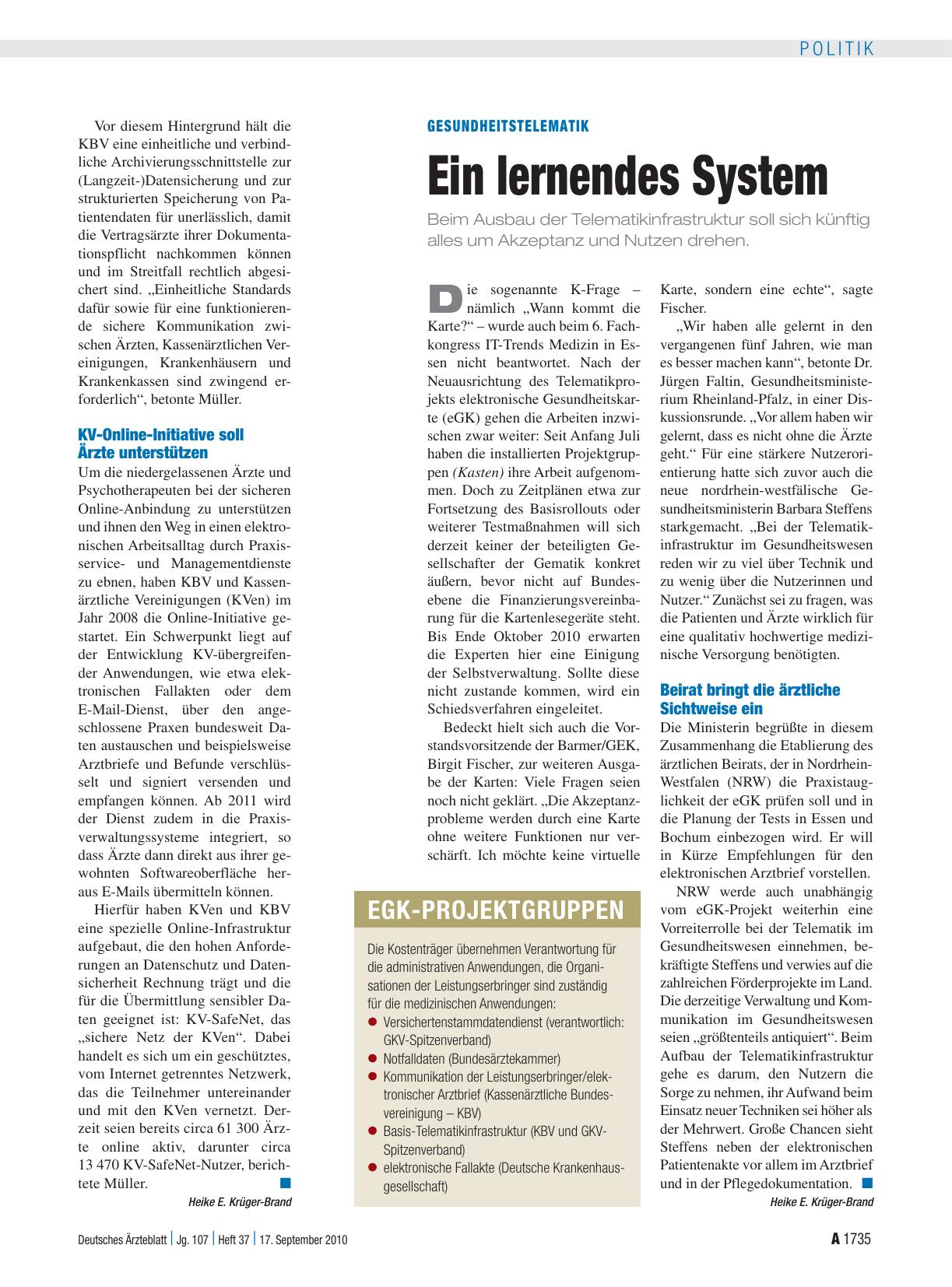 Vorschauseite 1: Gesundheitstelematik: Ein lernendes System