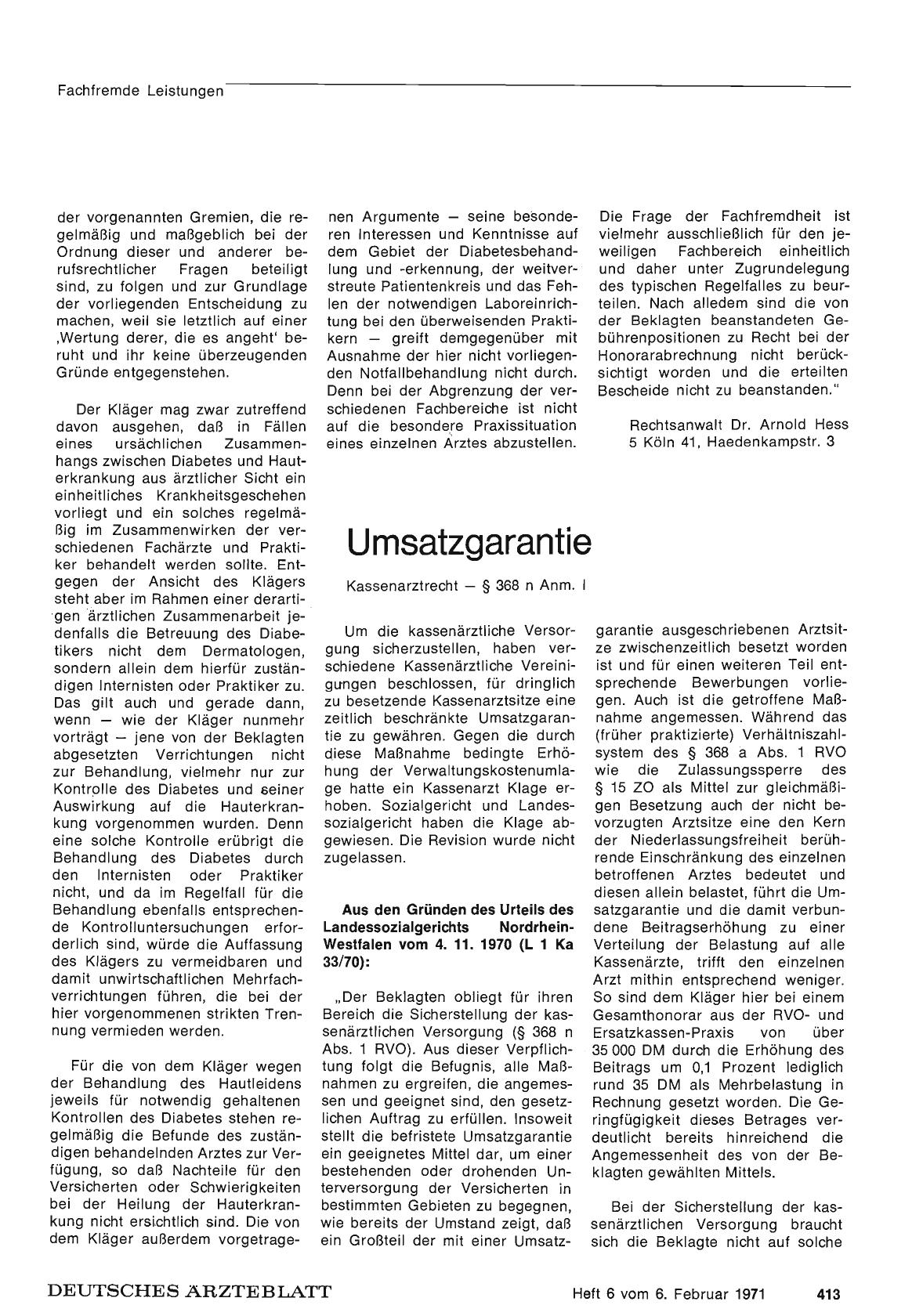Vorschauseite 1: Umsatzgarantie