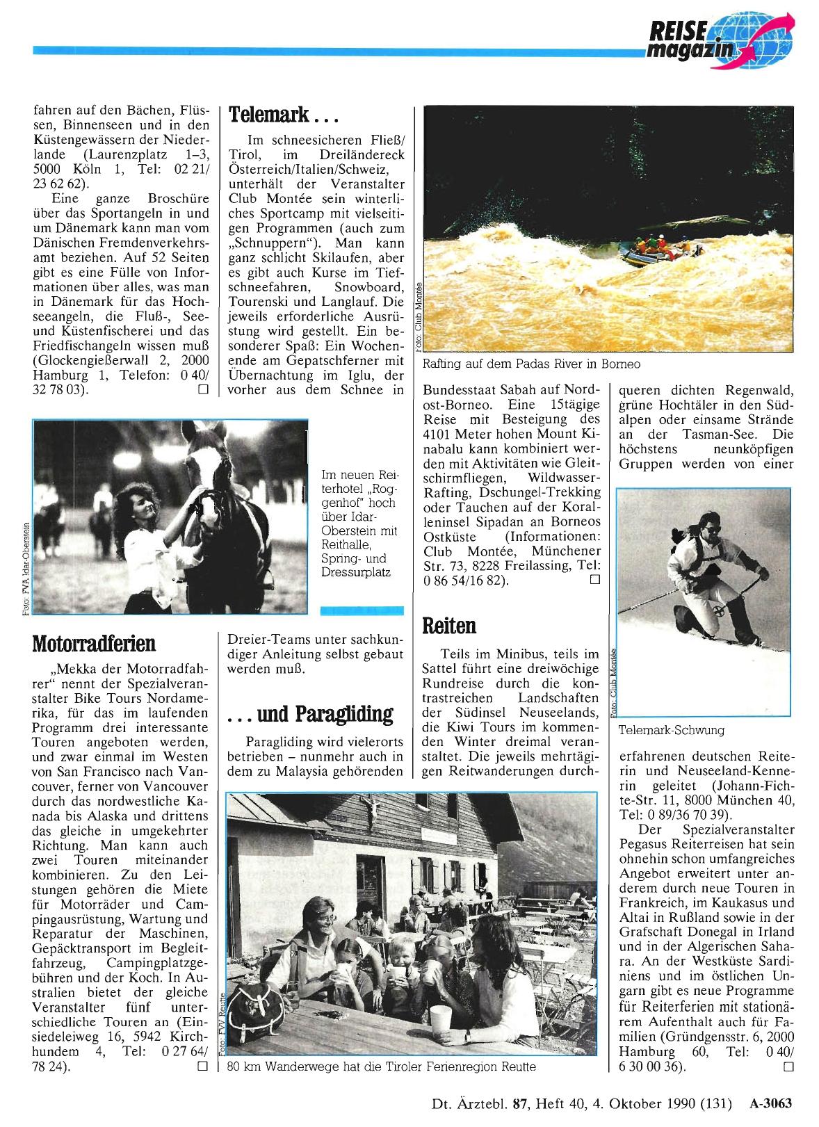 Vorschauseite 1: Telemark und Paragliding
