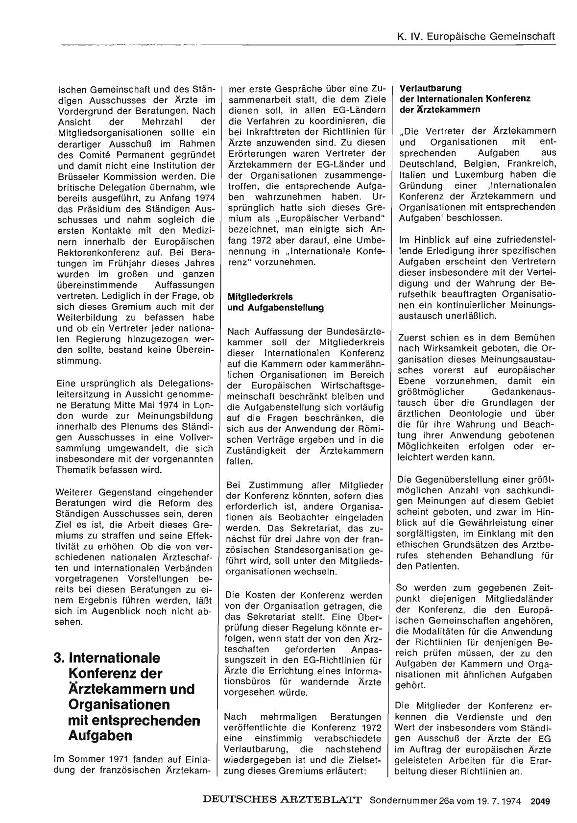 Vorschauseite 1: 3. Internationale Konferenz der Ärztekammern und Organisationen mit entsprechenden Aufgaben