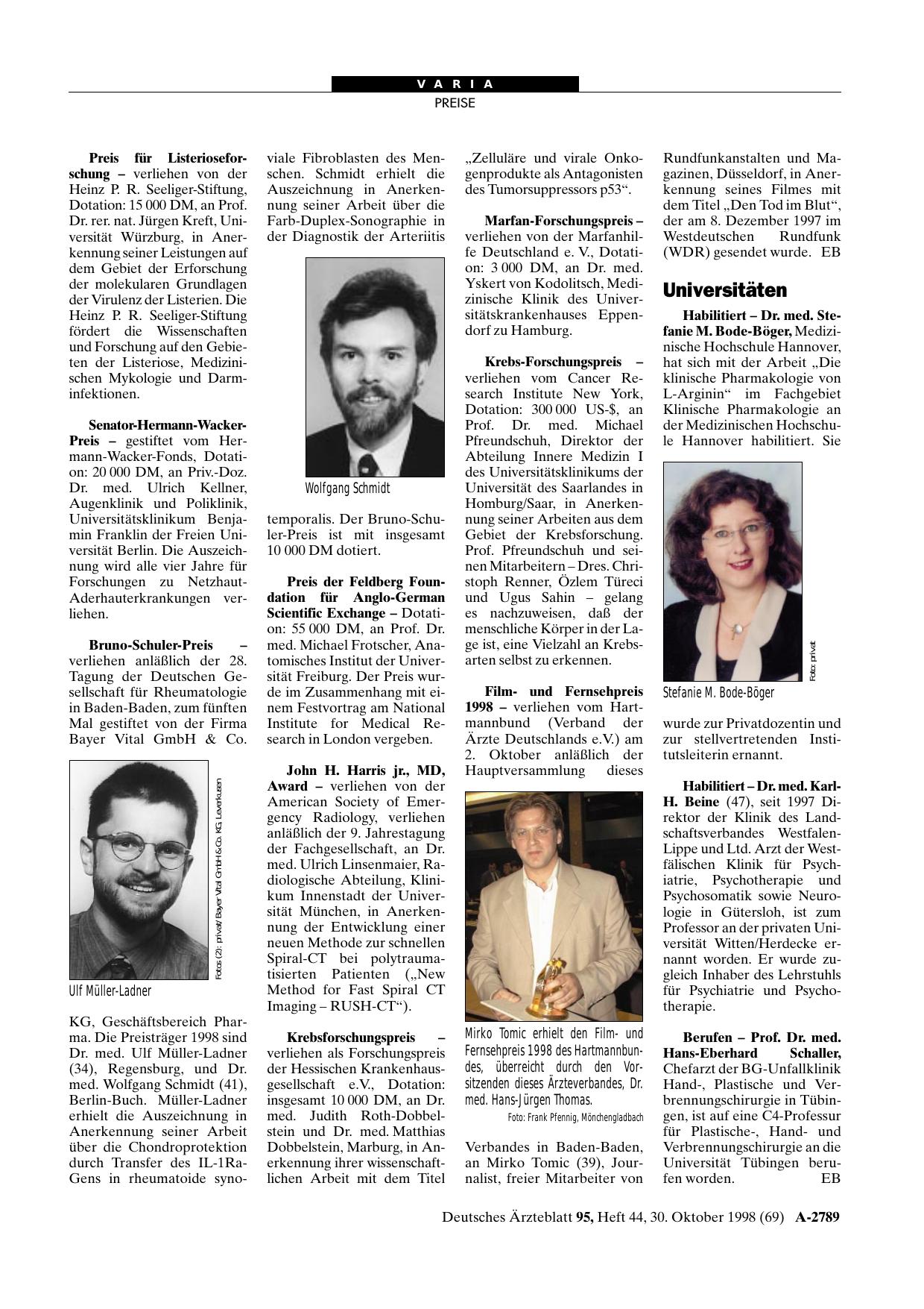 Vorschauseite 1: Universitäten