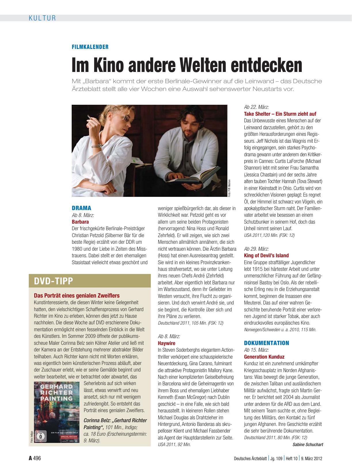 Vorschauseite 1: Filmkalender: Im Kino andere Welten entdecken