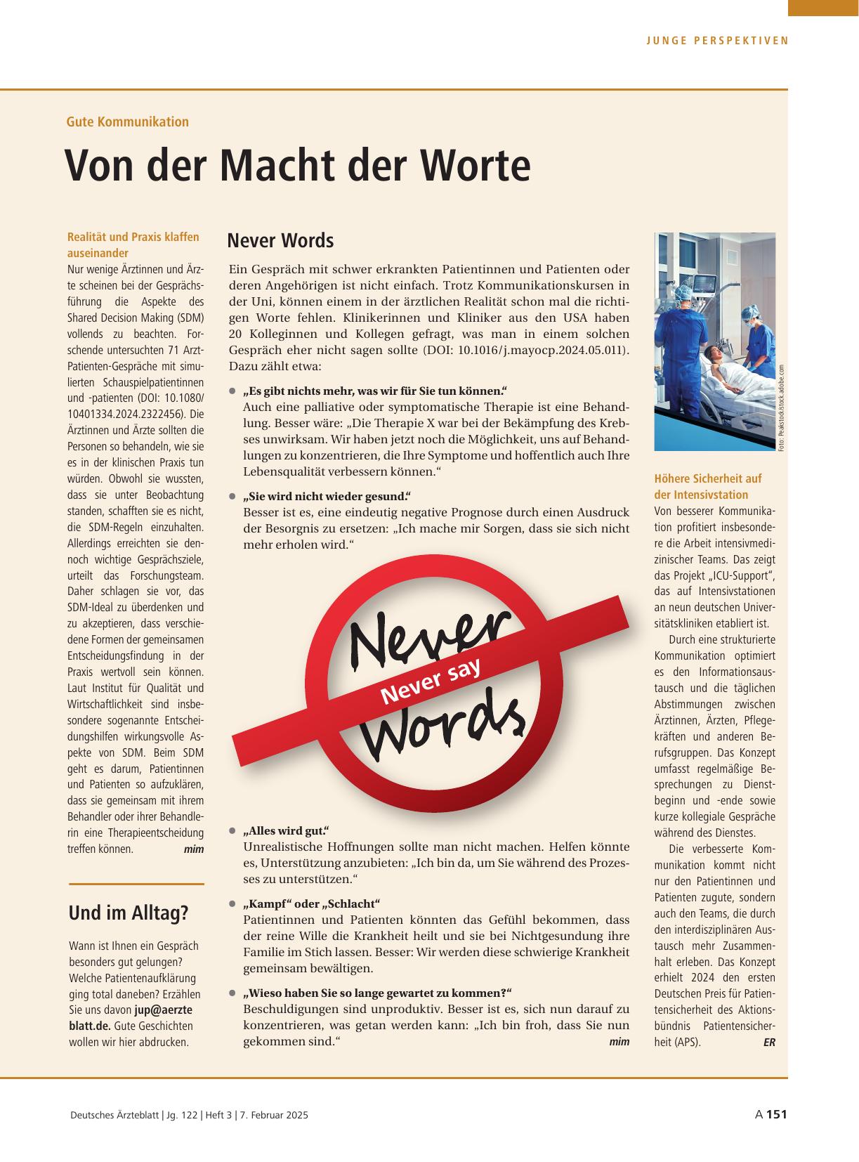 Vorschauseite 1: Gute Kommunikation: Von der Macht der Worte