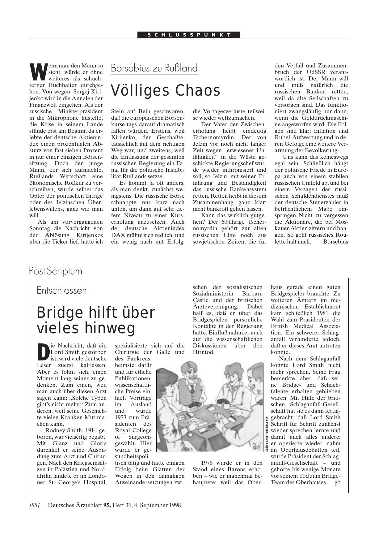 Vorschauseite 1: Entschlossen: Bridge hilft über vieles hinweg