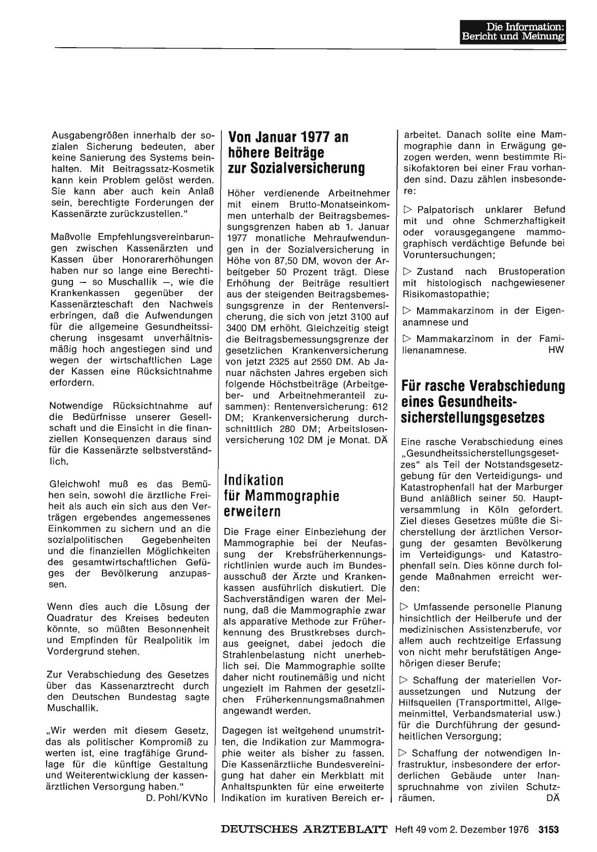 Vorschauseite 1: Indikation für Mammographie erweitern