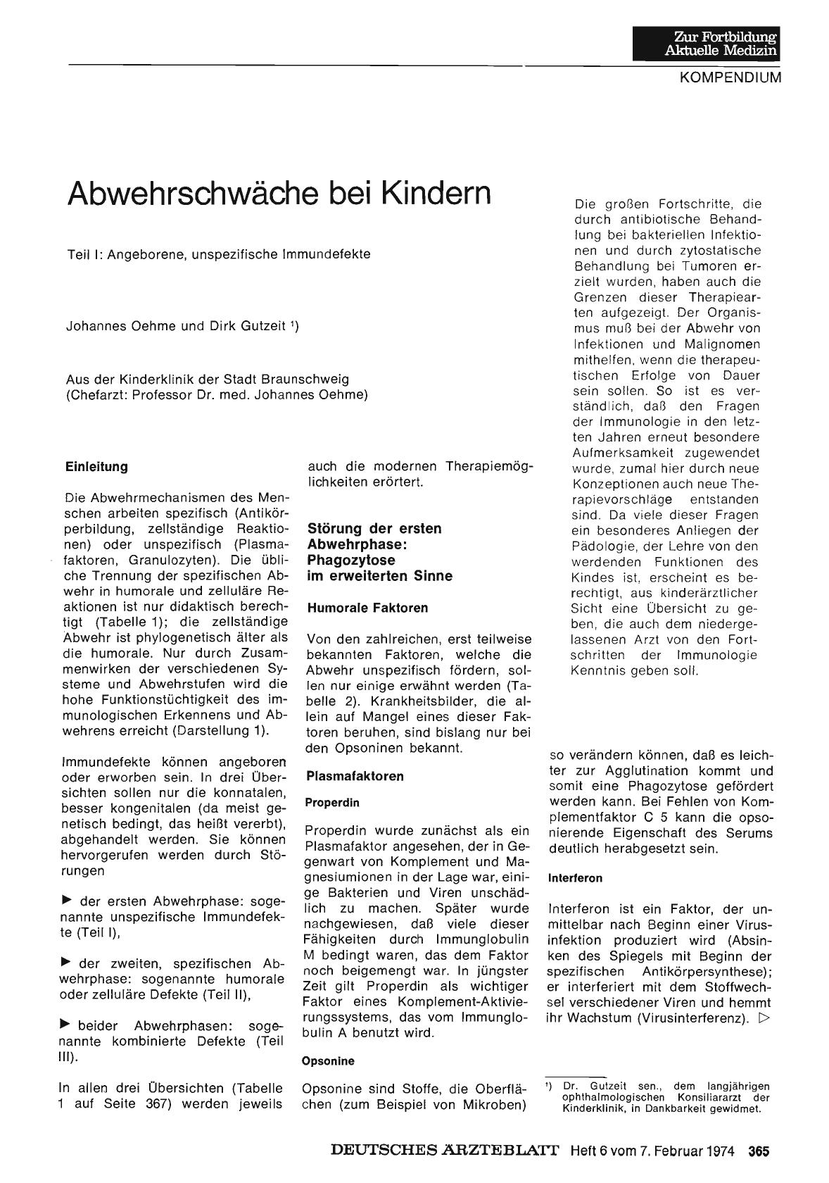 Vorschauseite 1: Abwehrschwäche bei Kindern