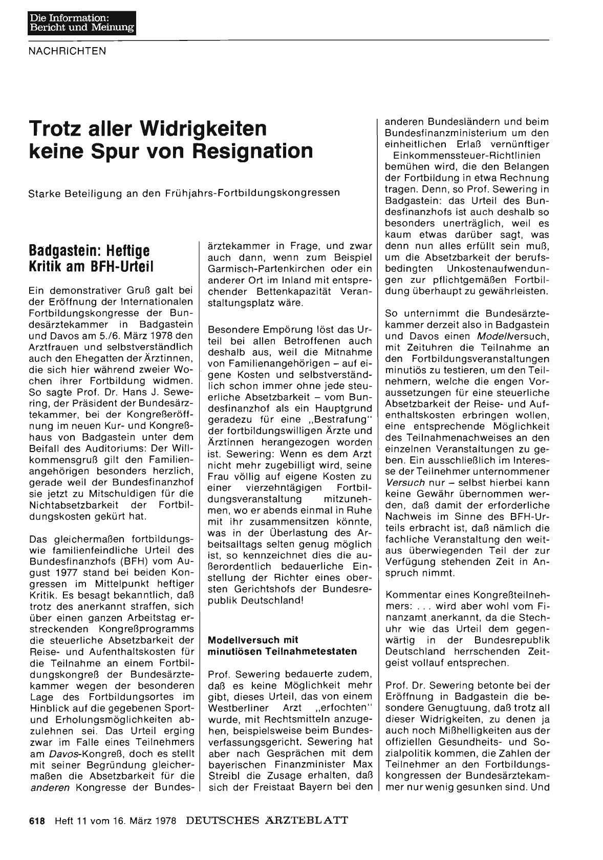 Vorschauseite 1: Trotz aller Widrigkeiten keine Spur von Resignation