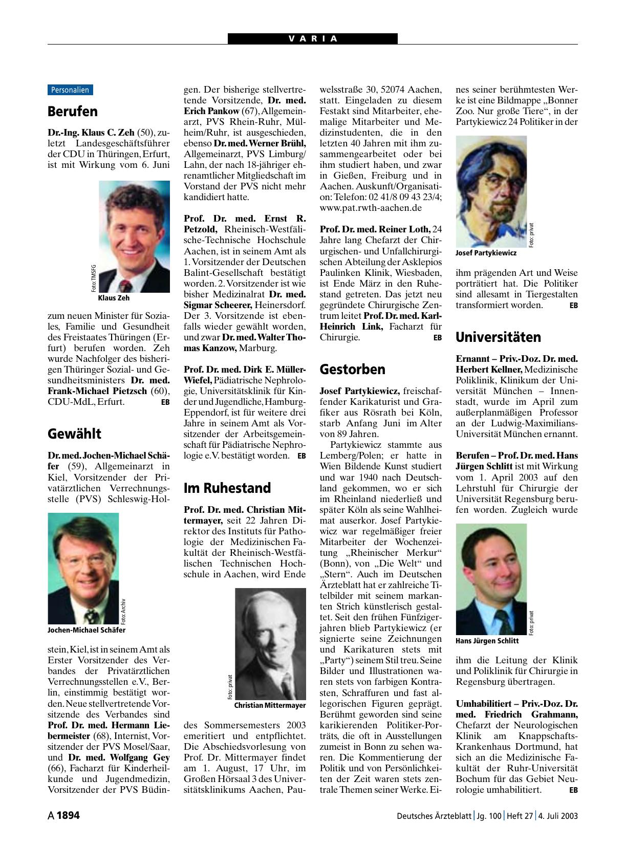 Vorschauseite 1: Gestorben