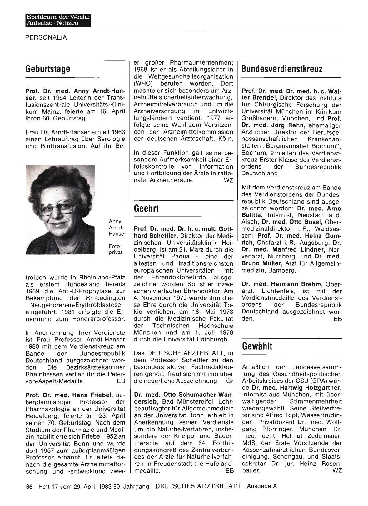 Vorschauseite 1: Bundesverdienstkreuz