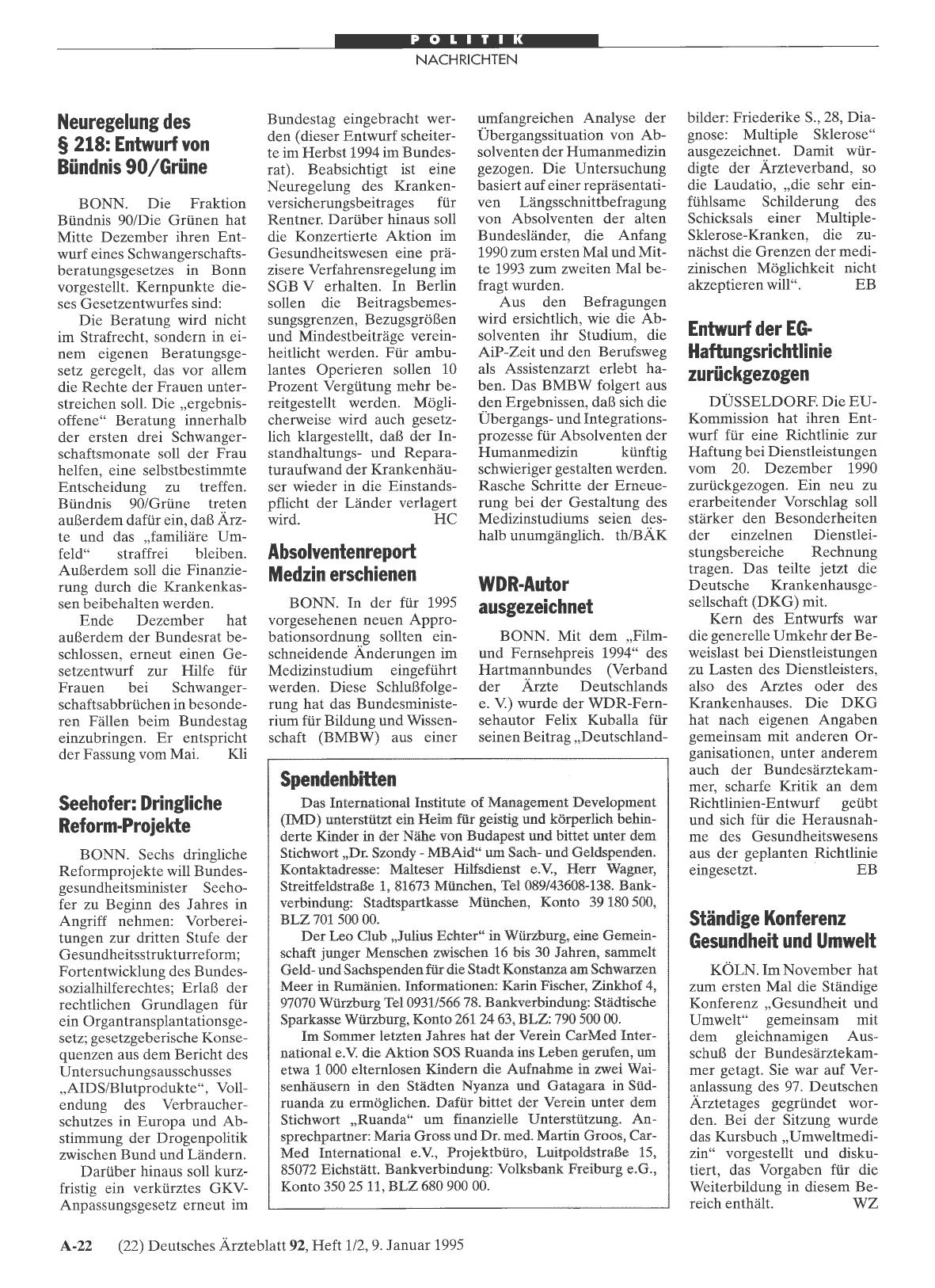 Vorschauseite 1: Absolventenreport Medzin erschienen