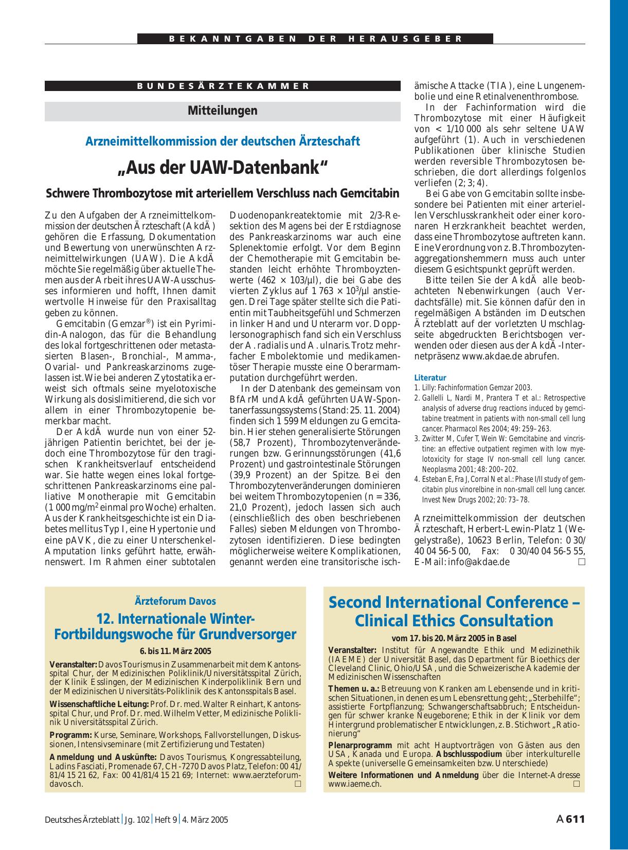 Vorschauseite 1: Second International Conference – Clinical Ethics Consultation