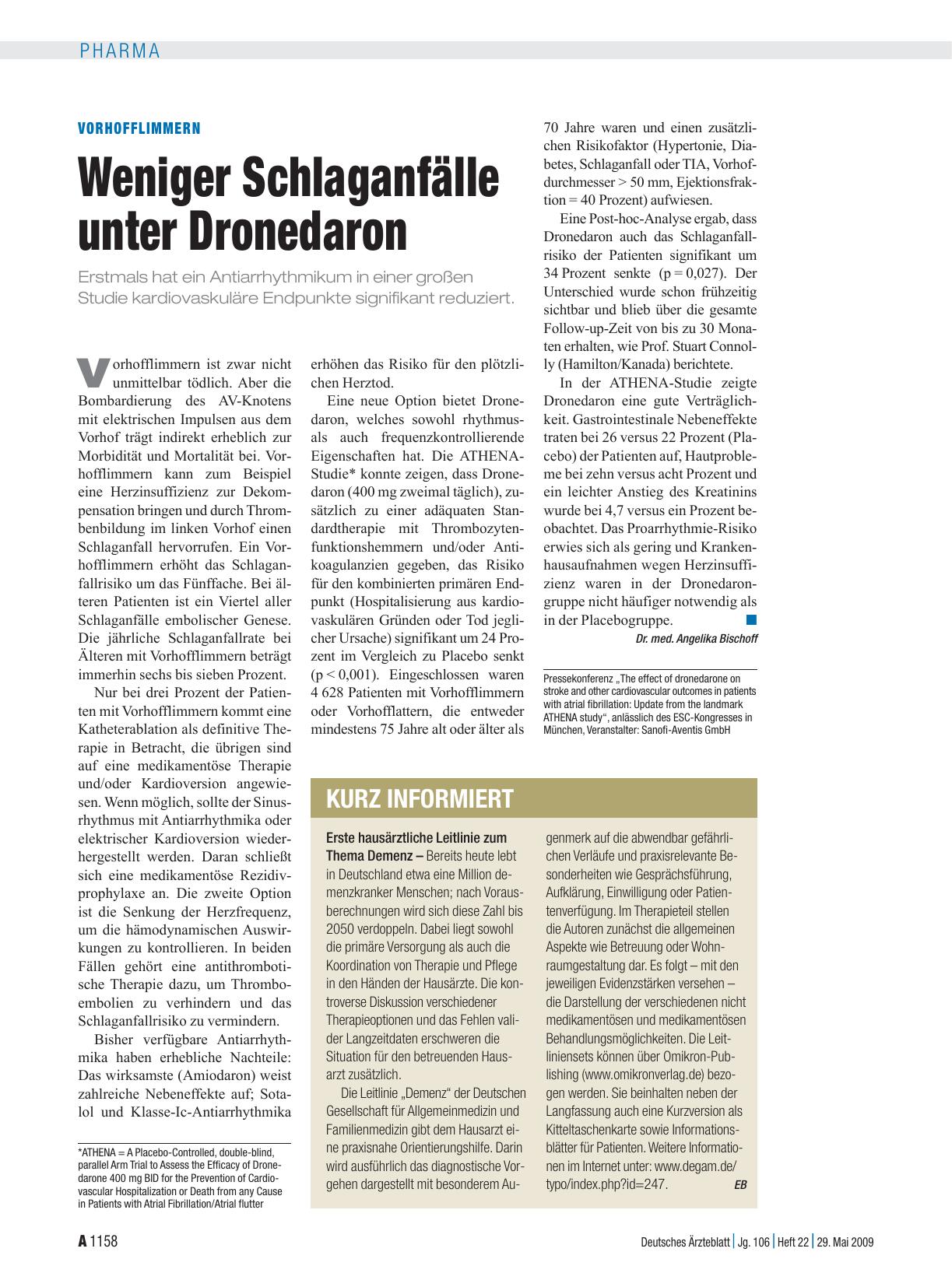 Vorschauseite 1: Kurz informiert