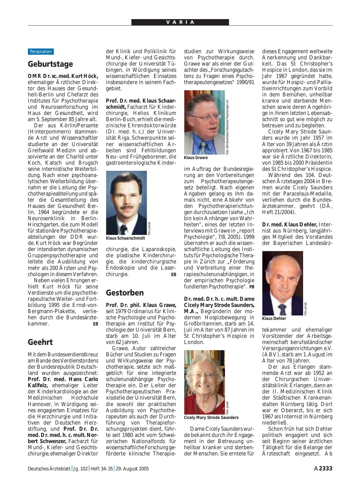 Vorschauseite 1: Gestorben