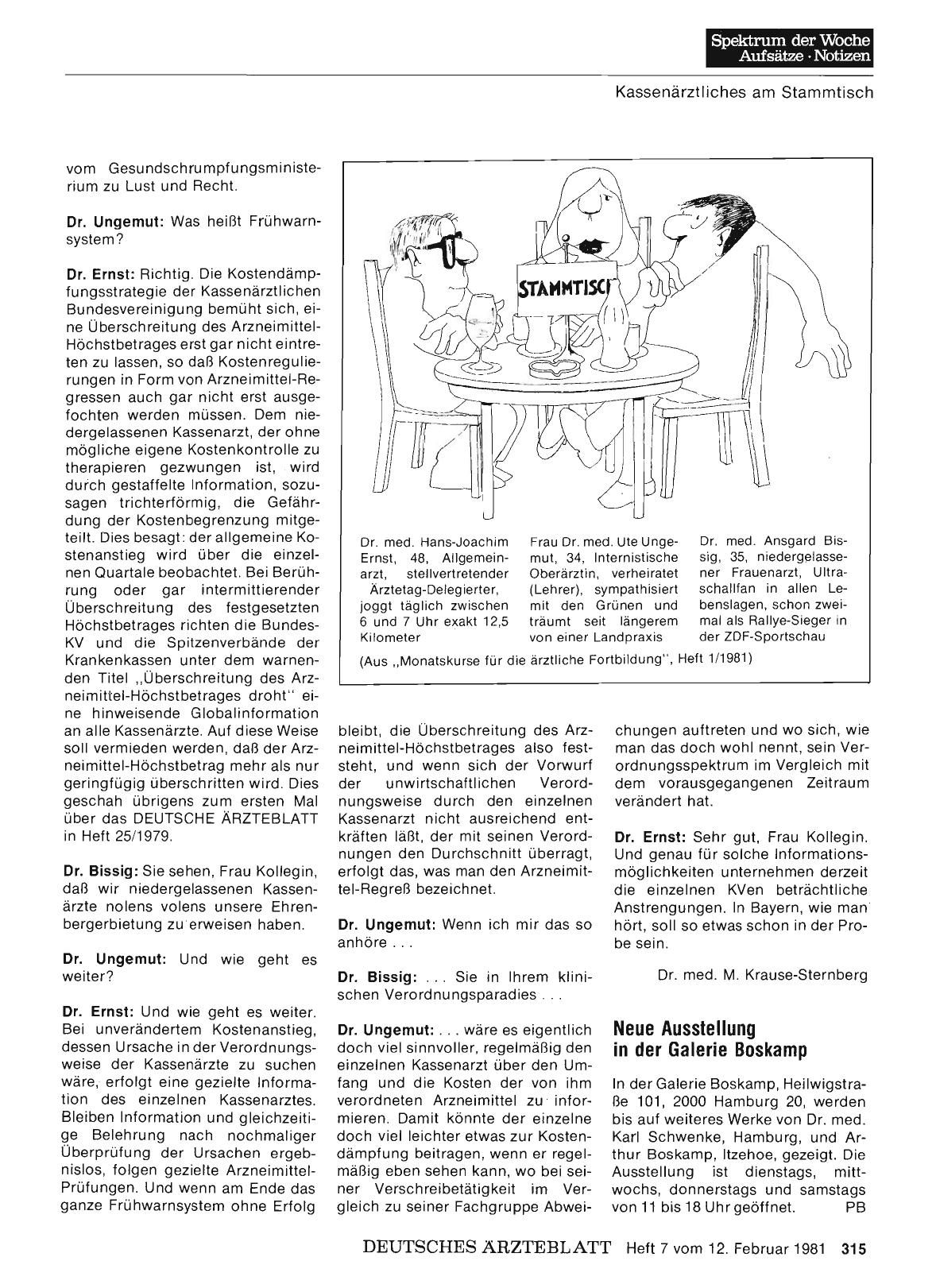 Vorschauseite 1: Neue Ausstellung in der Galerie Boskamp