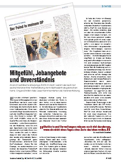 Vorschauseite 1: Leserreaktionen: Mitgefühl, Jobangebote und Unverständnis