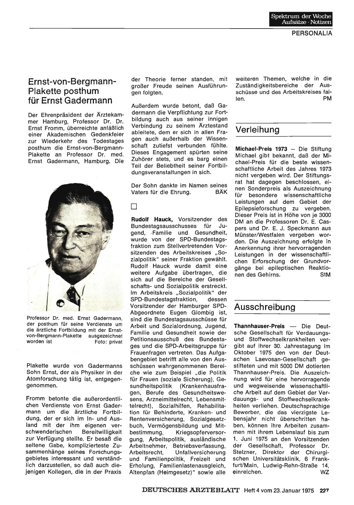 Vorschauseite 1: Verleihung