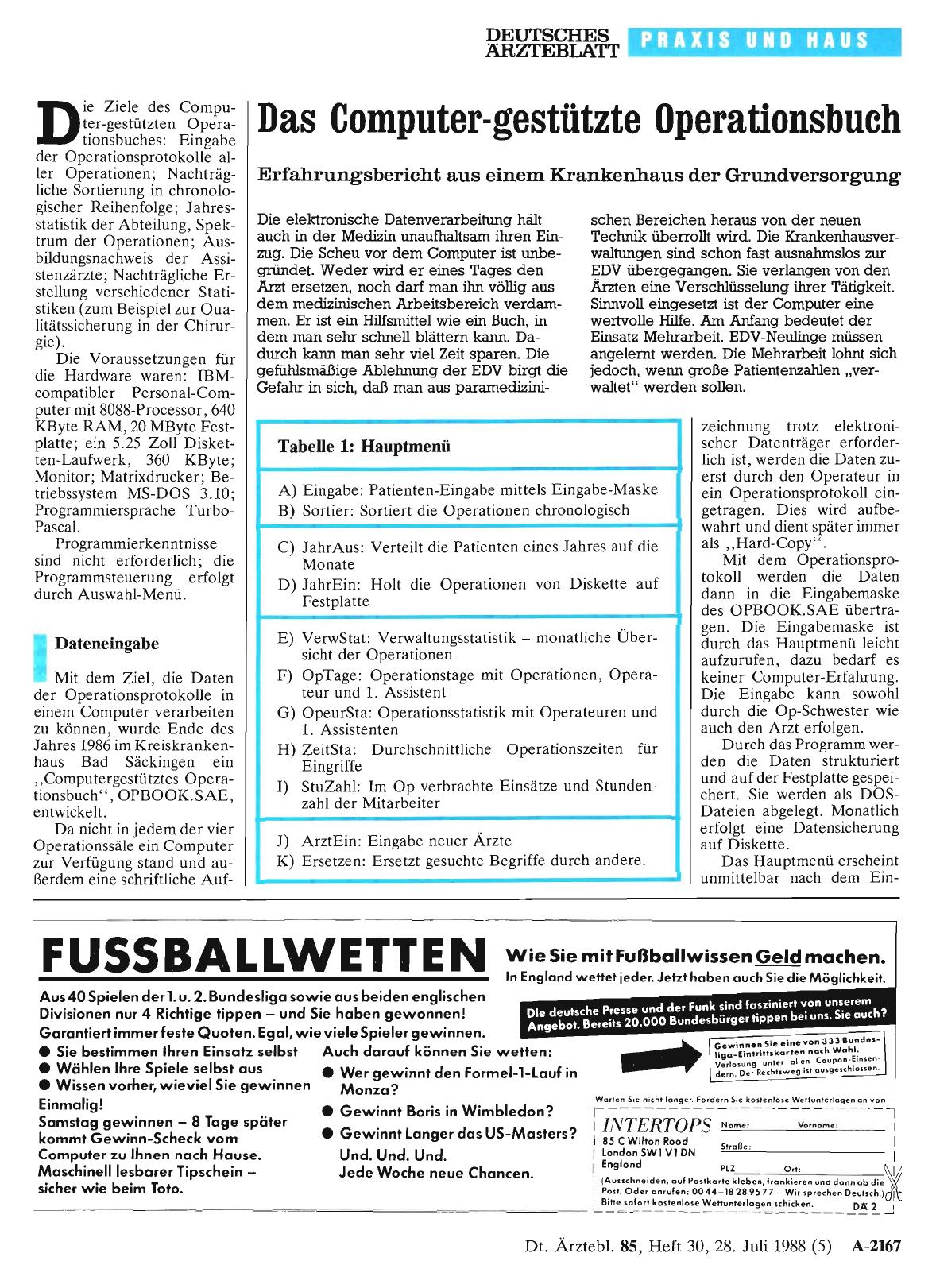 Vorschauseite 1: Das Computer-gestützte Operationsbuch
