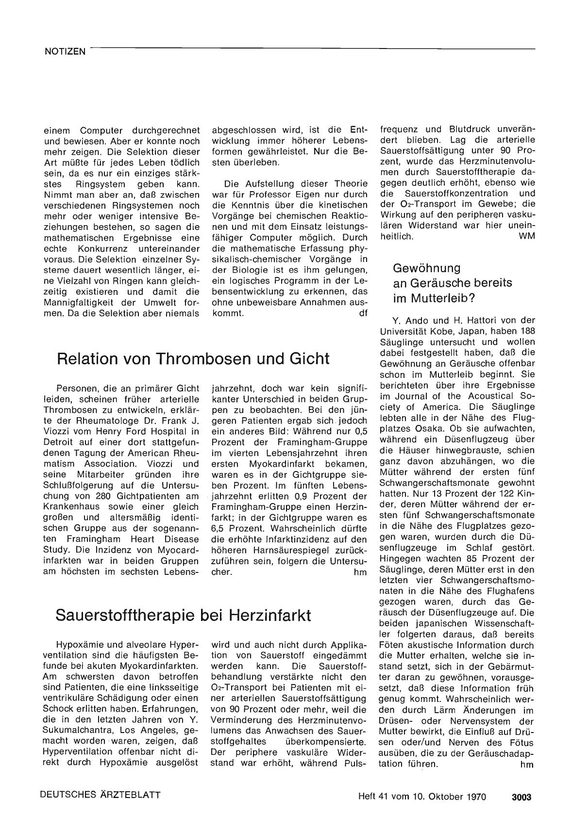 Vorschauseite 1: Relation von Thrombosen und Gicht