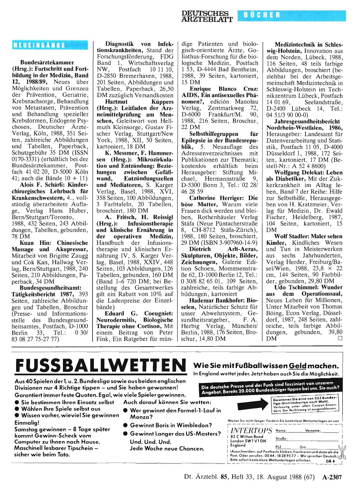 Vorschauseite 1: Neueingänge