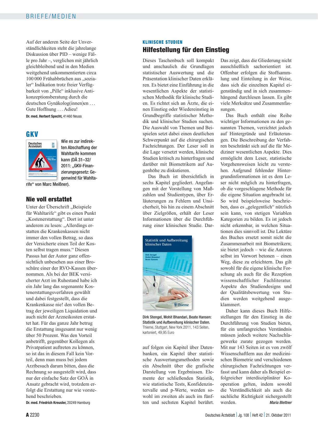 Vorschauseite 1: GKV: Nie voll erstattet