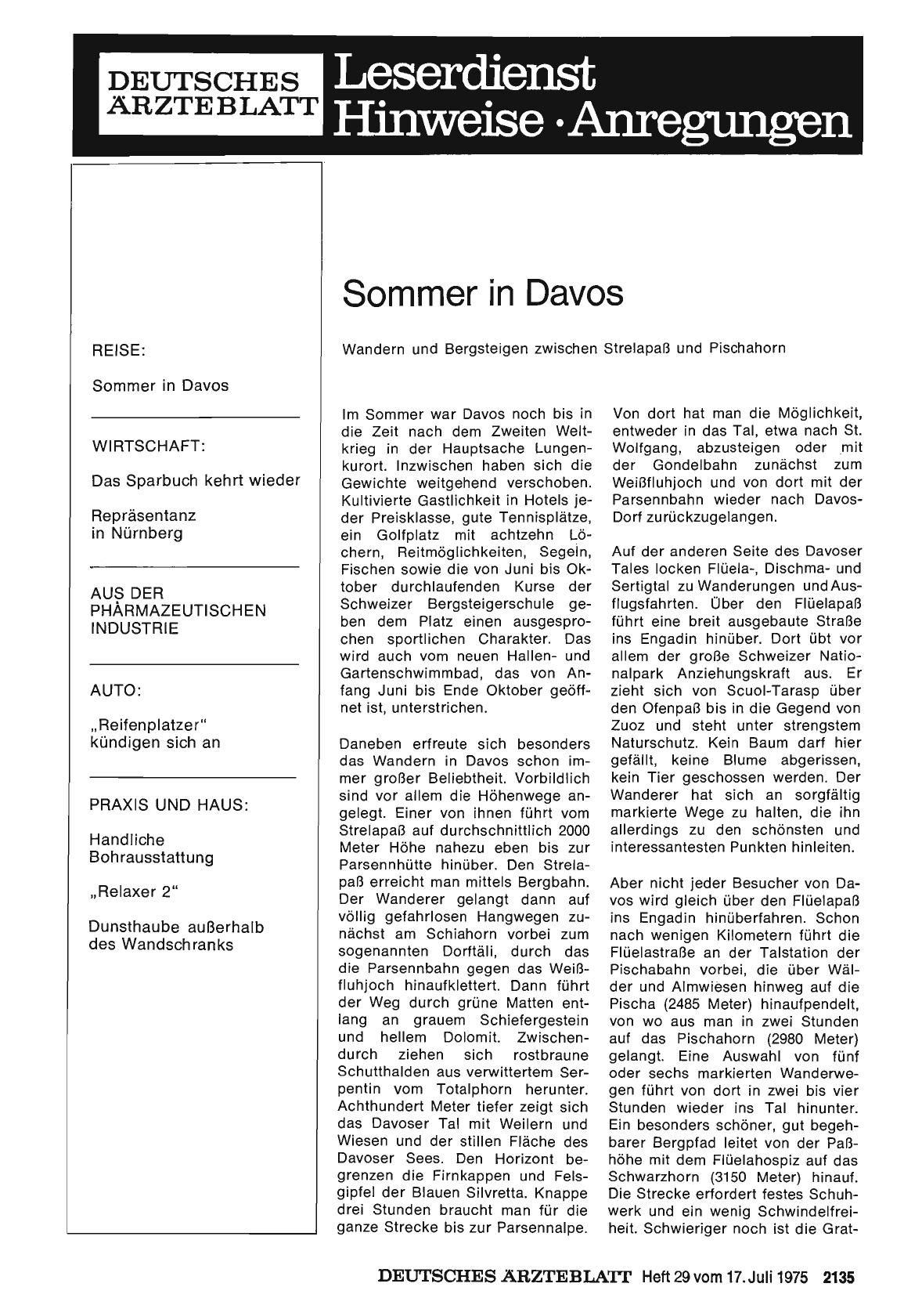 Vorschauseite 1: Sommer in Davos