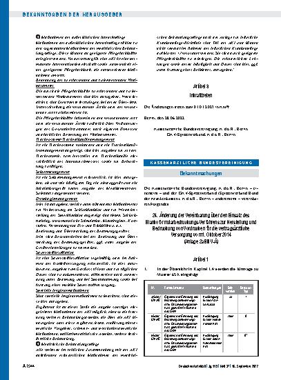 Vorschauseite 1: 24. Änderung der Vereinbarung über den Einsatz des Blankoformularbedruckungs-Verfahrens zur Herstellung und Bedruckung von Vordrucken für die vertragsärztliche Versorgung vom 1. O…