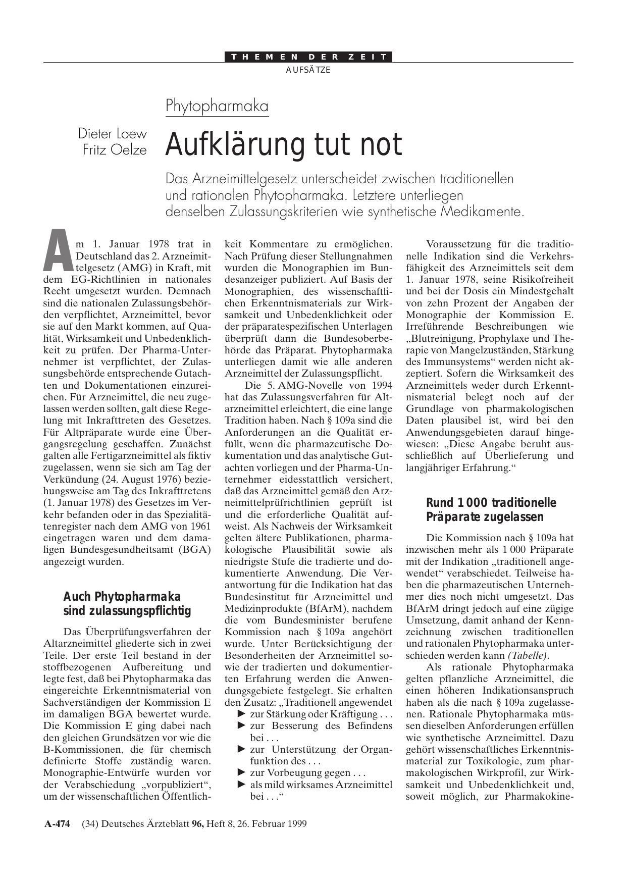 Vorschauseite 1: Phytopharmaka: Aufklärung tut not