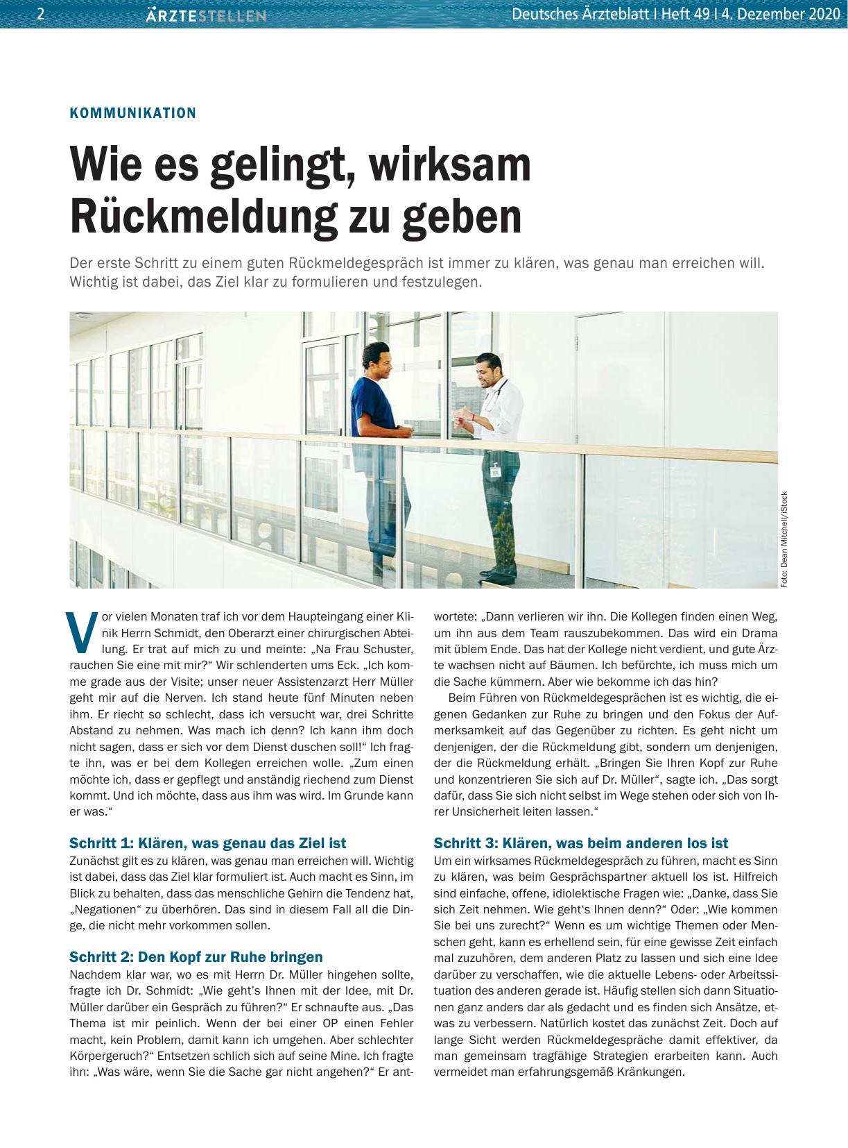 Vorschauseite 1: Kommunikation: Wie es gelingt, wirksam Rückmeldung zu geben