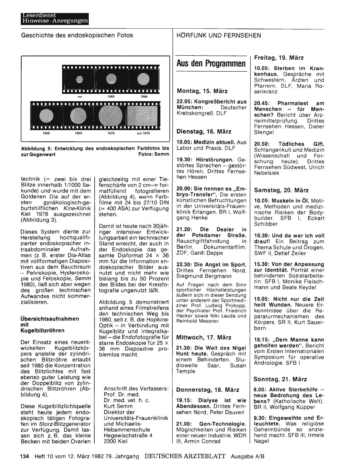 Vorschauseite 1: Aus den Programmen
