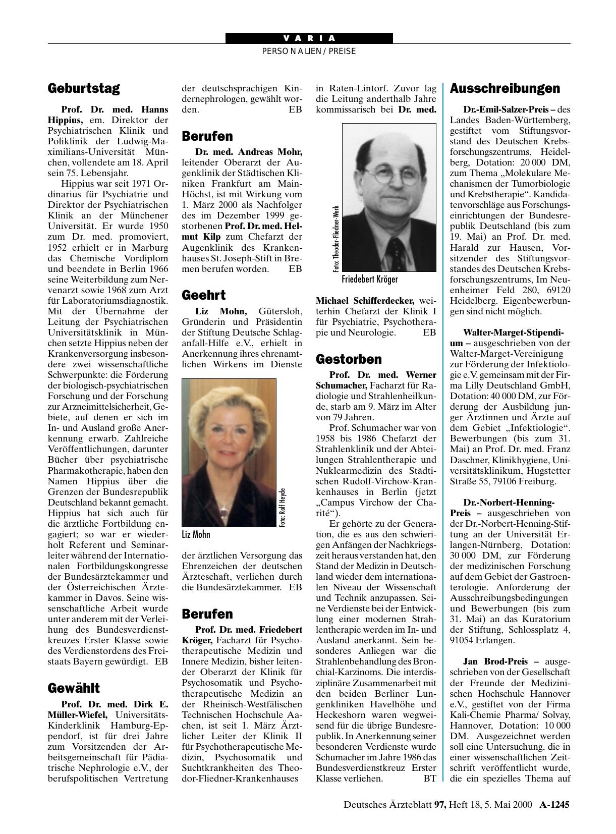 Vorschauseite 1: Gestorben
