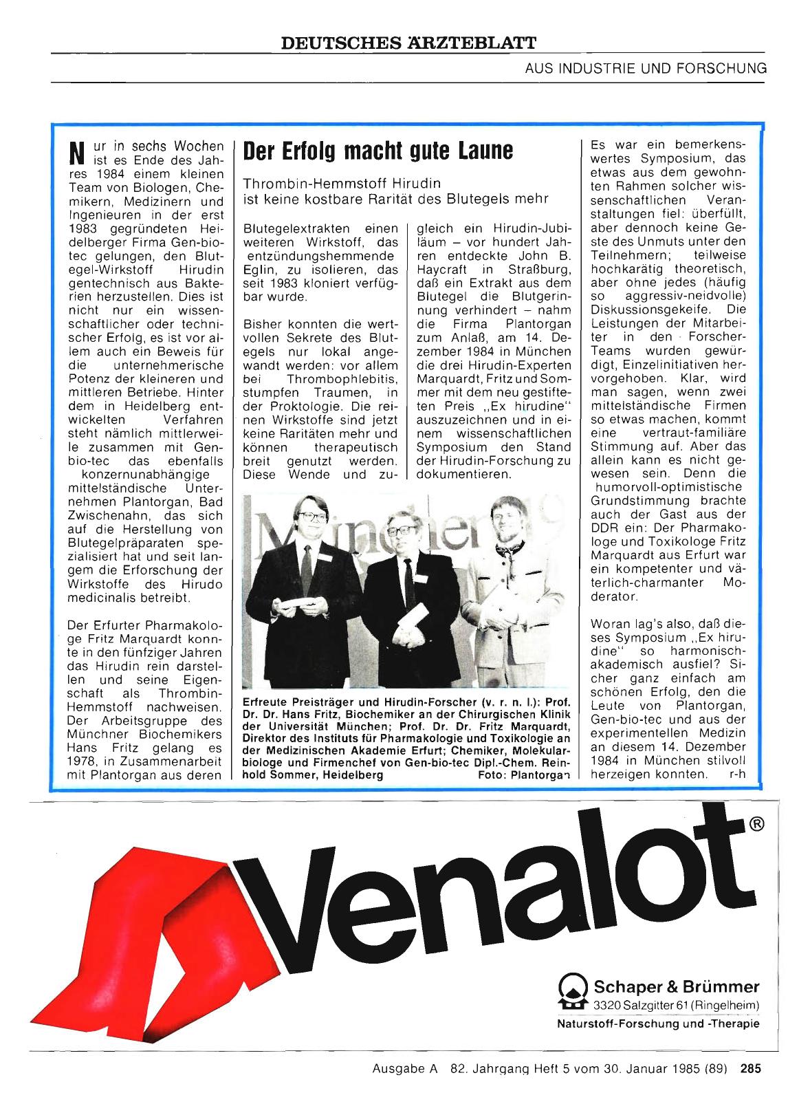 Vorschauseite 1: Der Erfolg macht gute Laune