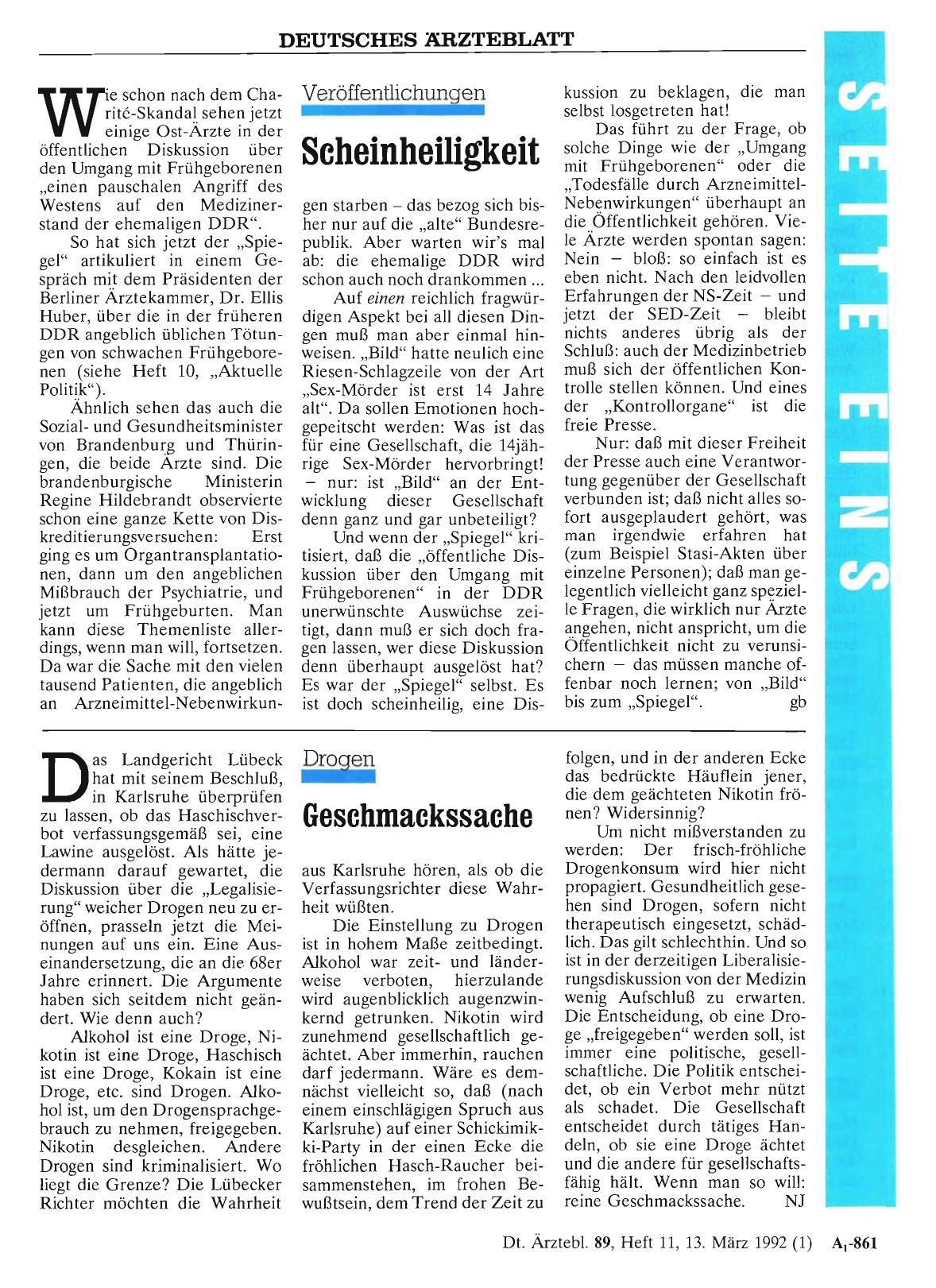 Vorschauseite 1: Drogen: Geschmackssache