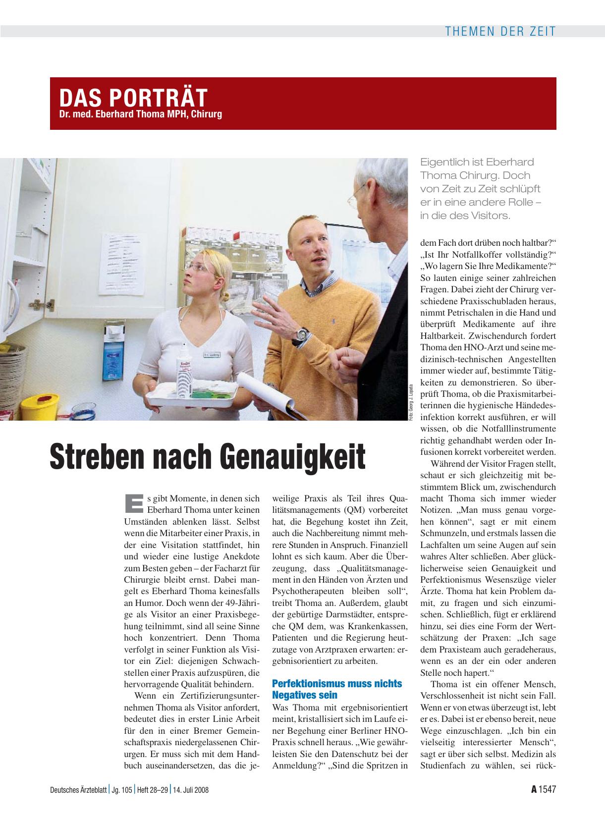 Vorschauseite 1: Streben nach Genauigkeit
