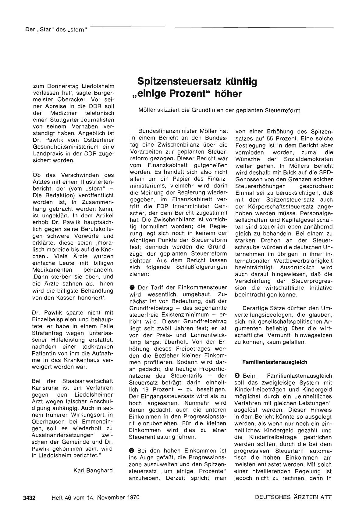 Vorschauseite 1: Spitzensteuersatz künftig „einige Prozent" höher