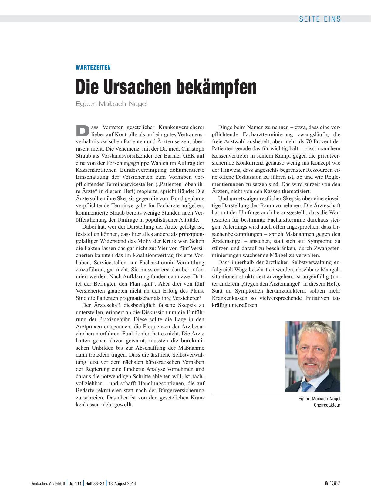 Vorschauseite 1: Wartezeiten: Die Ursachen bekämpfen