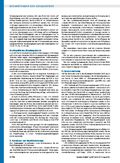 Vorschauseite 6: Memorandum zur Präimplantationsdiagnostik (PID)