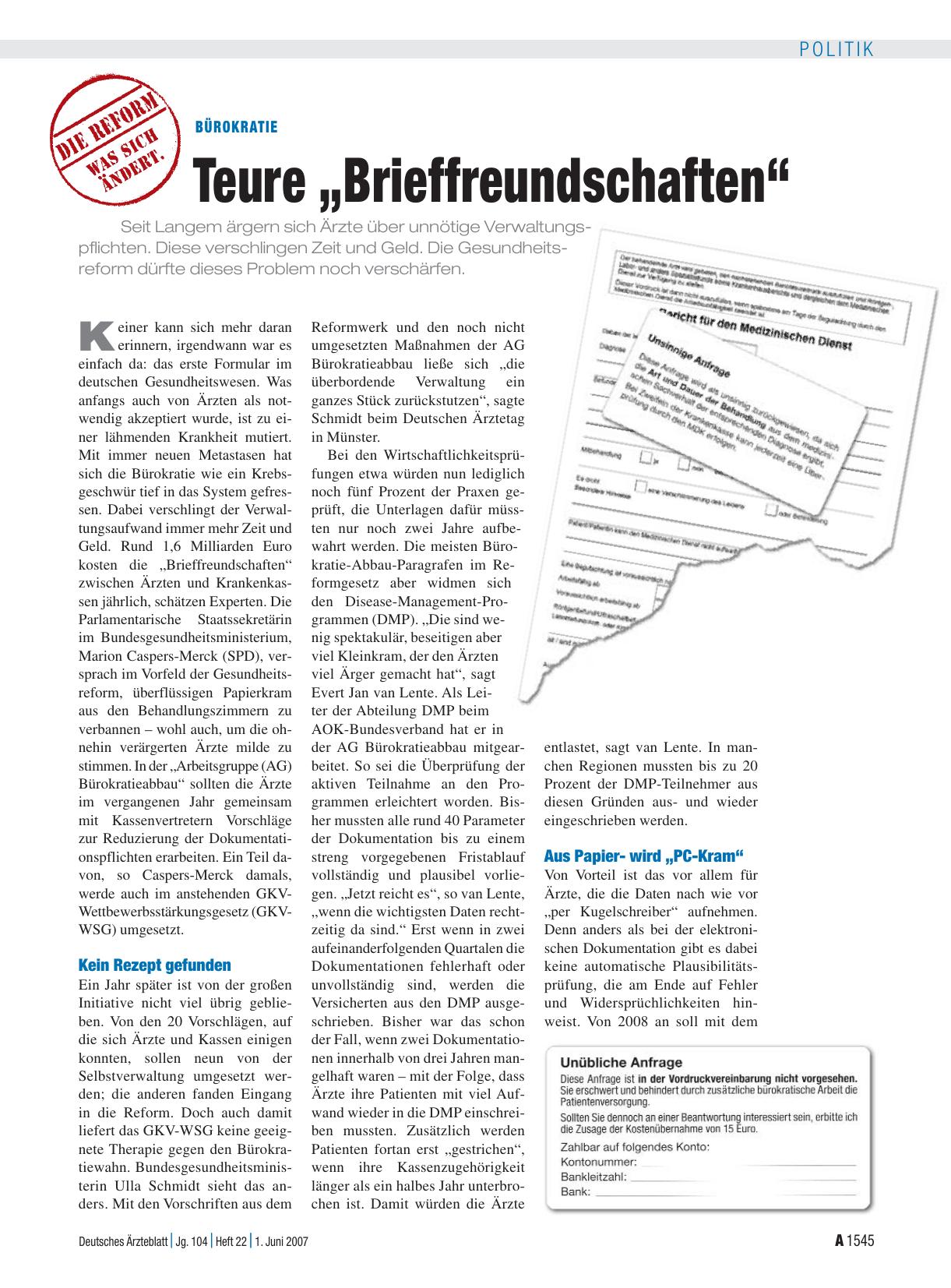 Vorschauseite 1: Bürokratie: Teure „Brieffreundschaften“