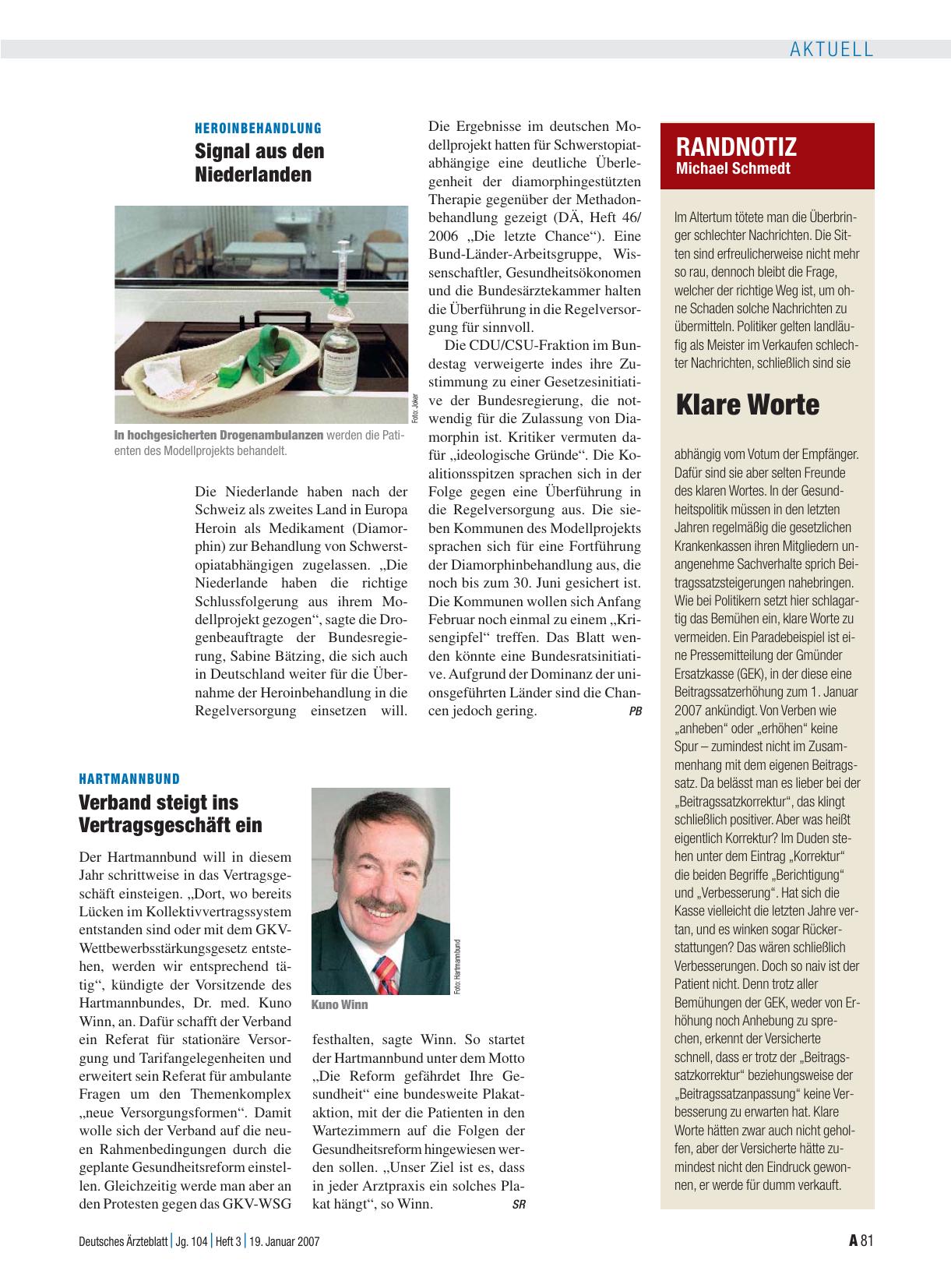 Vorschauseite 1: Hartmannbund: Verband steigt ins Vertragsgeschäft ein