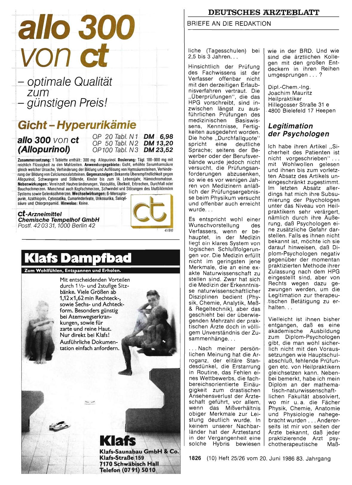 Vorschauseite 1: HEILPRAKTIKER: Legitimation der Psychologen