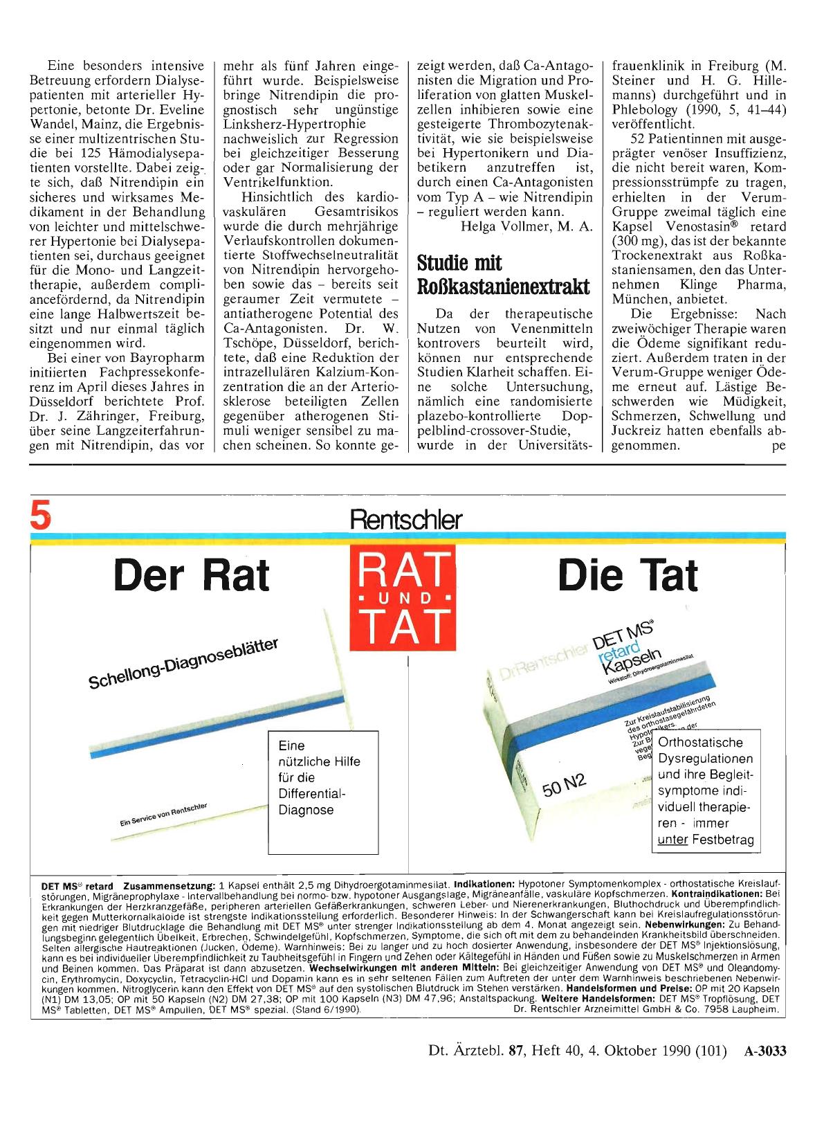 Vorschauseite 1: Studie rnit Roßkastanienextrakt